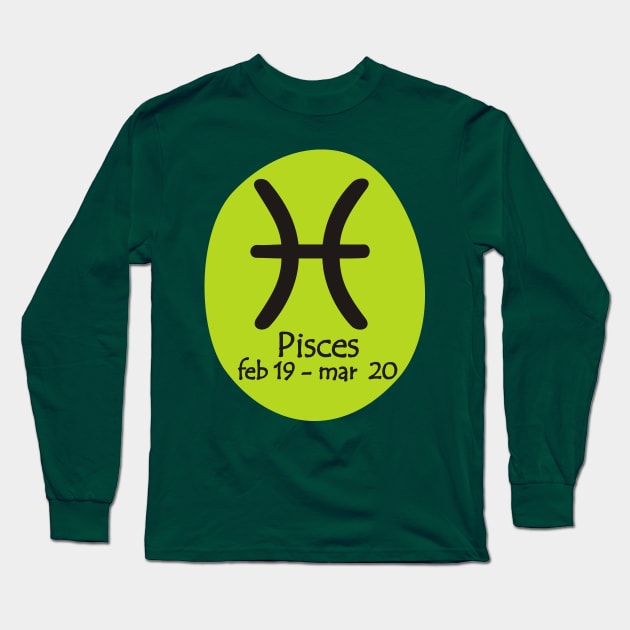 Pisces Long Sleeve T-Shirt by MBK